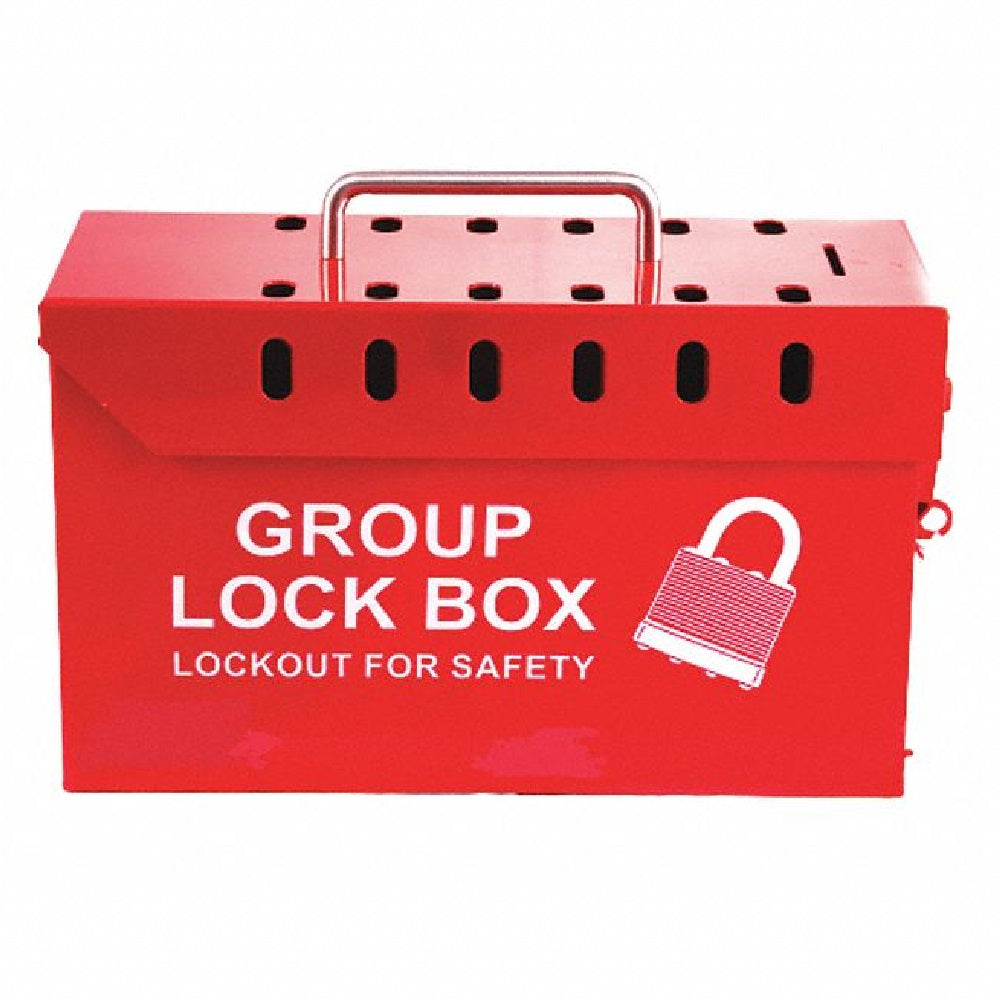 534000NIB0396 MINI GROUP LOCKOUT BOX, RED EA