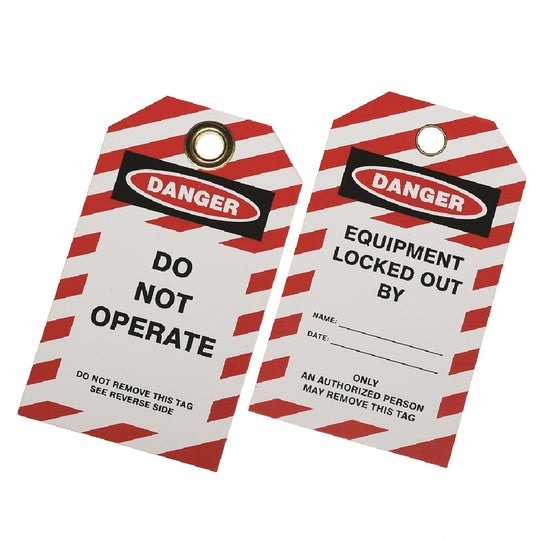 534000NIB0402 LOCKOUT SAFETY TAG, DO NOT OPERATE BX