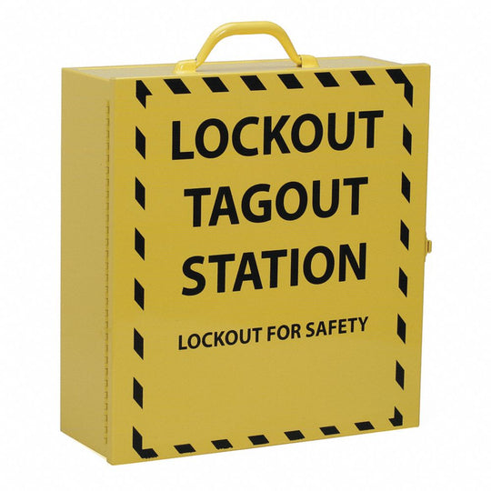 534000NIB0428 LOCKOUT TAGOUT PADLOCK STATION CABINET, NOT STOCKED, YELLOW