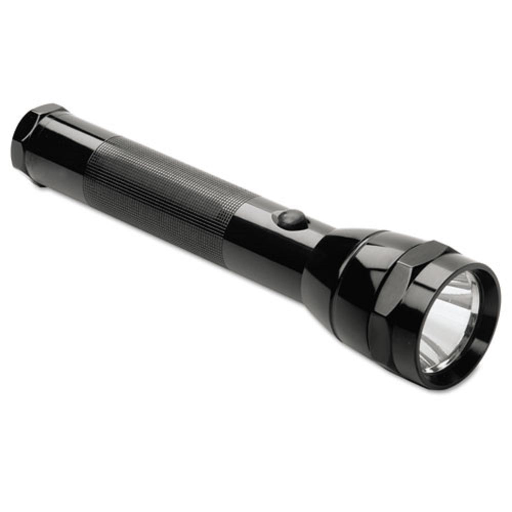 ALUMINUM FLASHLIGHT, D BATTERIES, BLACK