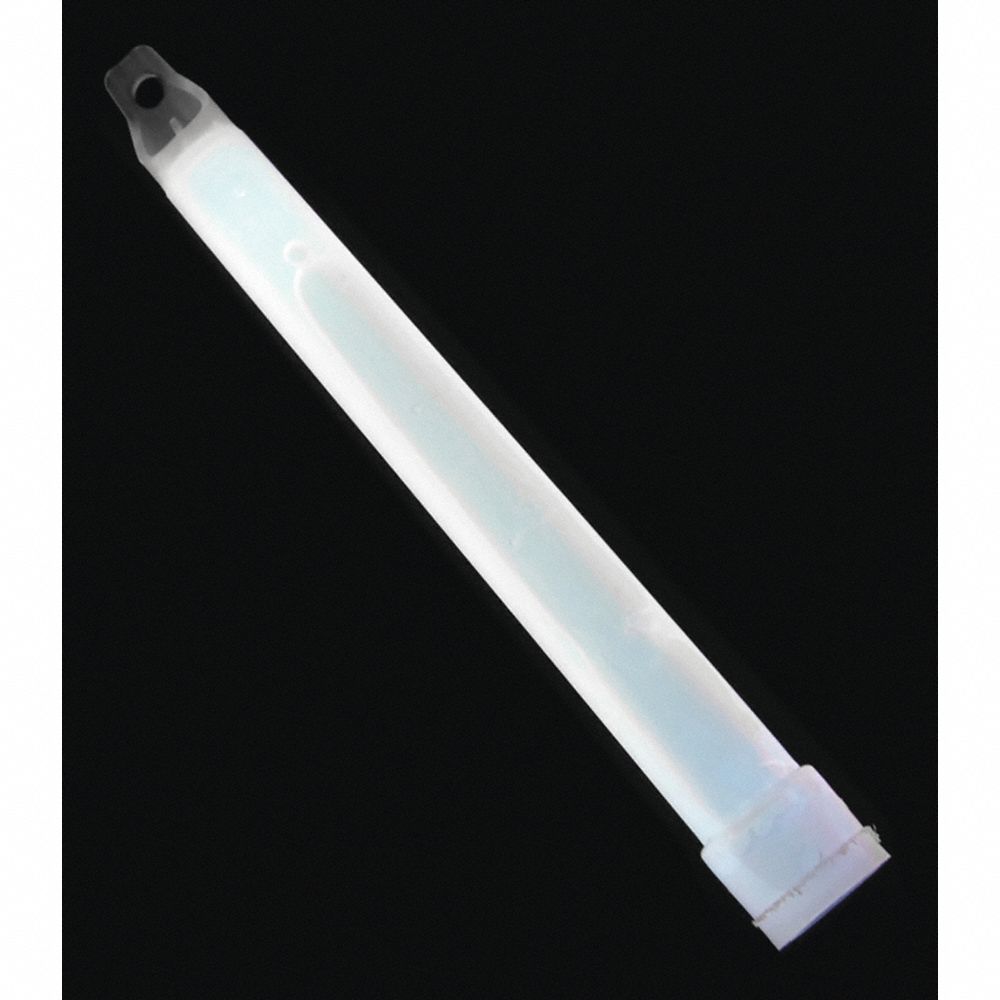 CHEMLIGHT LIGHTSTICKS, 6" LENGTH, 30 MINUTE, WHITE, 10/BOX