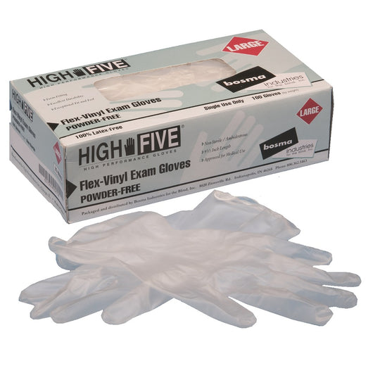 6515014552759 AbilityOne, Flex-Vinyl Examination Powder-Free Gloves - Large BX