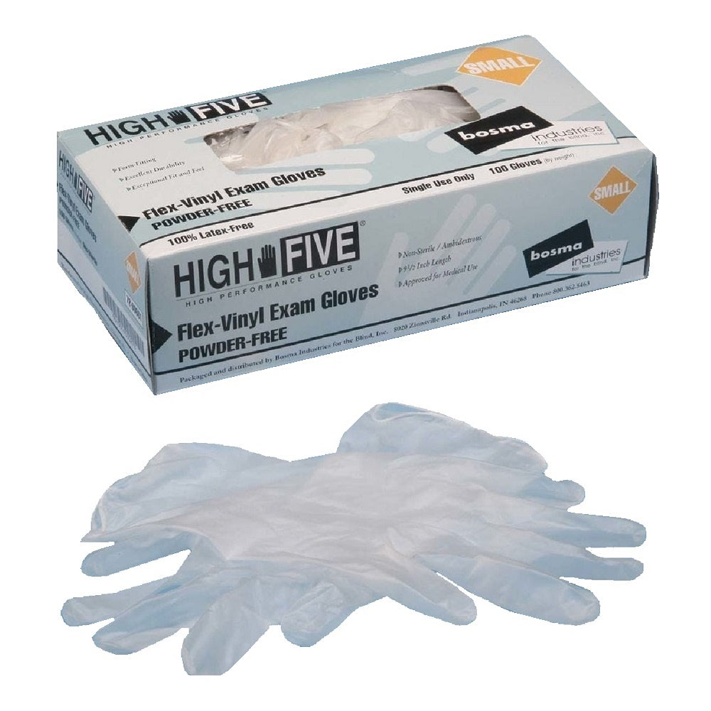 6515014555278 AbilityOne 4555278, Flex-Vinyl Examination Powder-Free Gloves, Small Bx