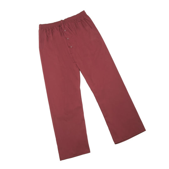 MEDICAL MEN'S PAJAMA BOTTOM - LARGE - CRANBERRY