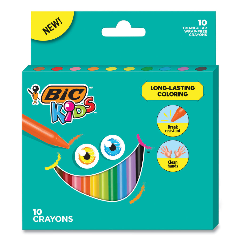  BIC Kids Coloring Pencils, Break Resistant, Splinter Free,  Long-Lasting Coloring, Assorted Colors, 24-Pack : Office Products
