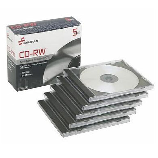 CD/DVD CASE, SLIM, CLEAR, 5/PACK