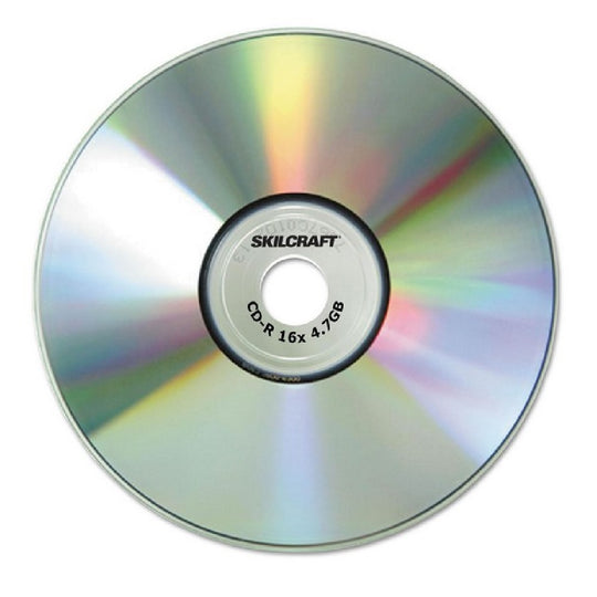 CD-R RECORDABLE DISC, 700MB/80MIN, 52x, SPINDLE, 100/PK