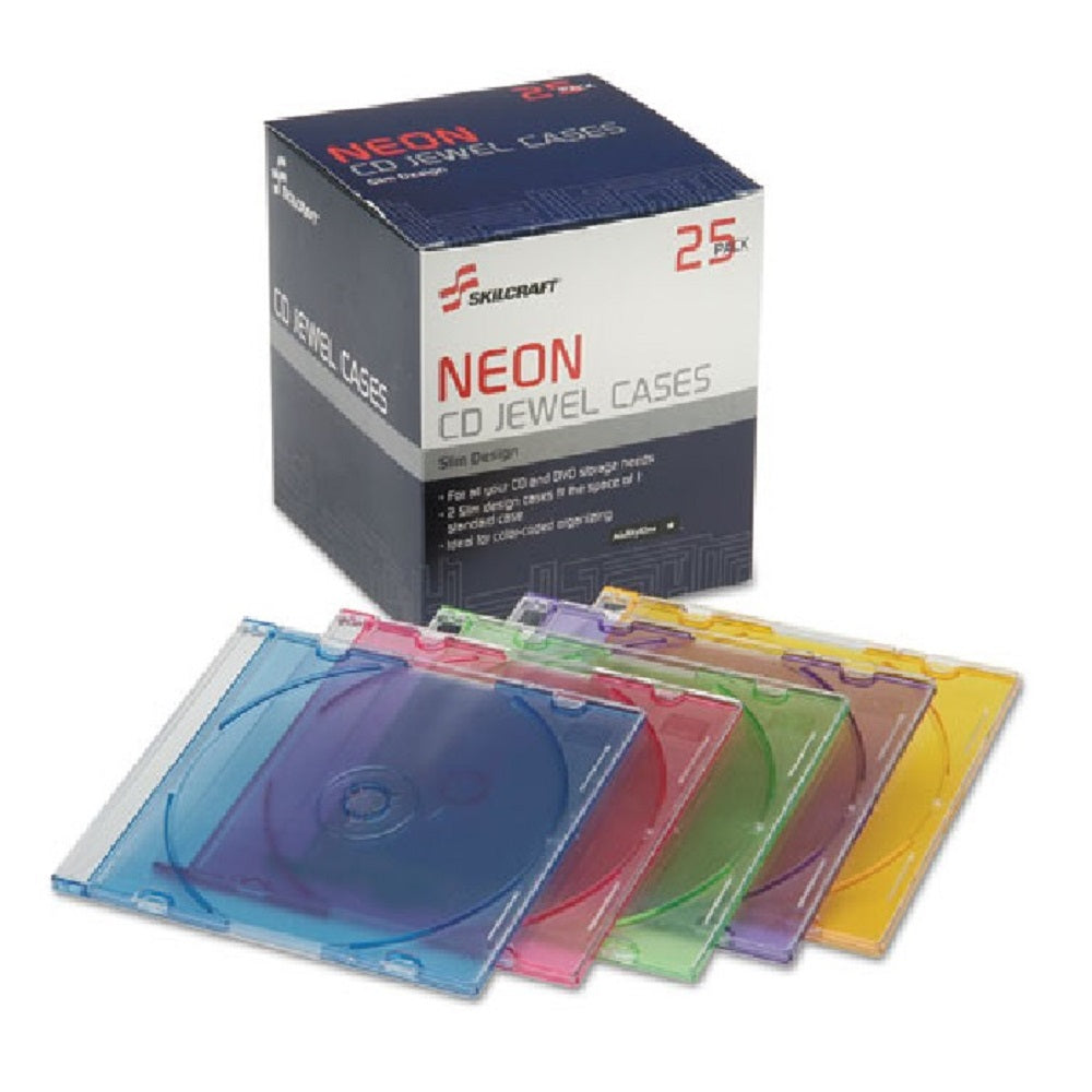 SLIM CD CASES - ASSORTED COLORS