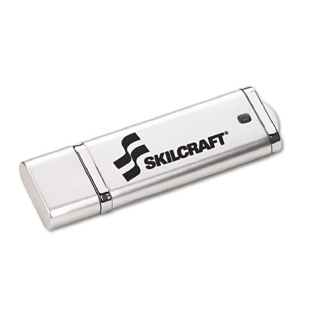 USB FLASH DRIVE, PLUG-AND-PLAY, 4GB, SILVER