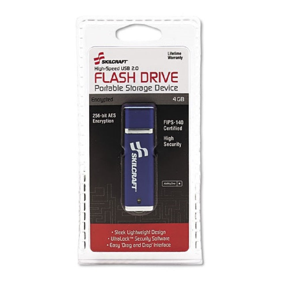 7045015584994 AbilityOne, USB Flash Drive, 256-bit AES Encryption, 16GB Ea