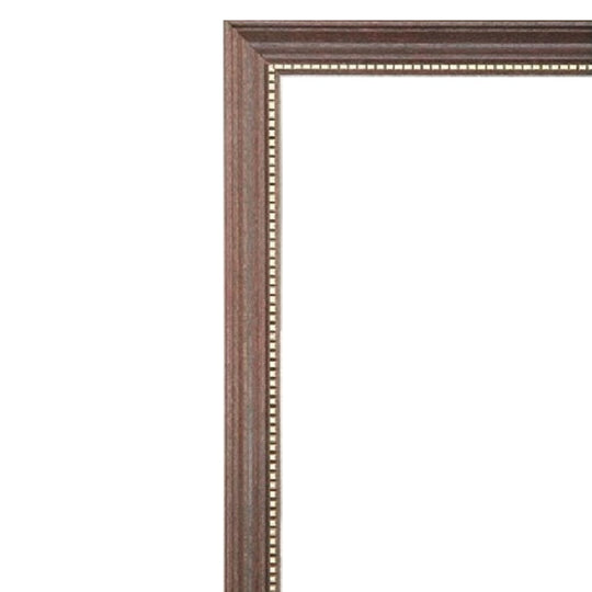 STYLE F -  MAHOGANY W/GOLD BEADED MOLDING, PICTURE FRAME BX