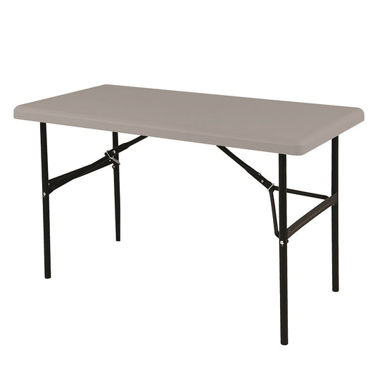 7105016976843 RECTANGULAR FOLDING TABLE, PLATINUM GRAY EA