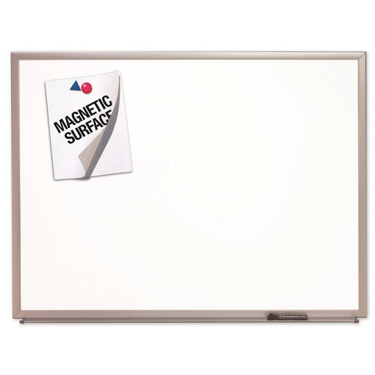 7110015550292 MAGNETIC PORCELAIN DRY ERASE MARKER BOARD, ALUMINUM FRAME