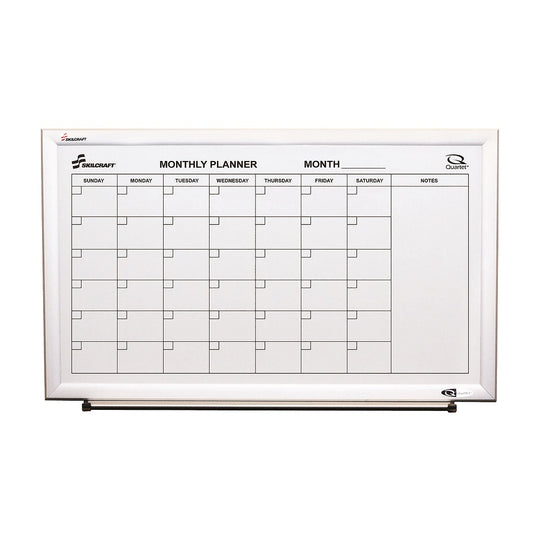 7110015680397 MAGNETIC DRY ERASE BOARD - 30" x 18" - CUBICLE  MONTHLY CALENDAR