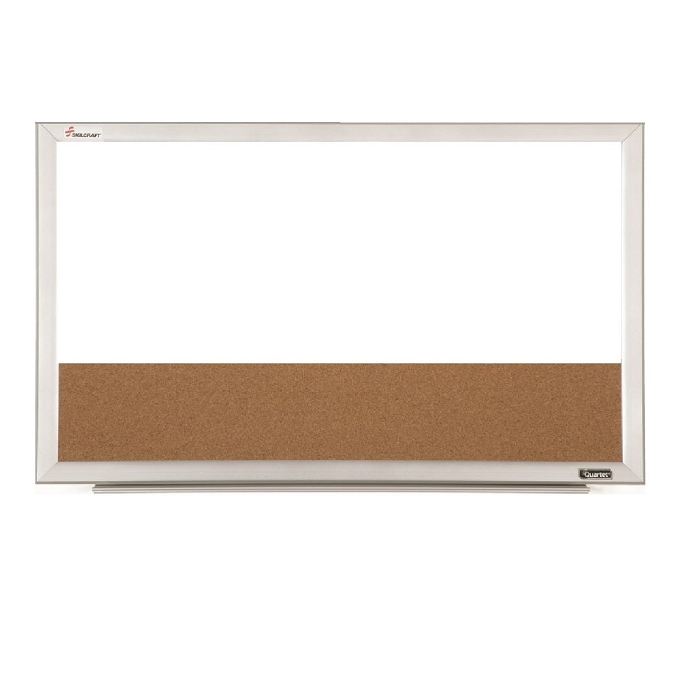 7110015680402 COMBINATION BOARD, DRY ERASE/NATURAL CORK W/ALUMINUM FRAME