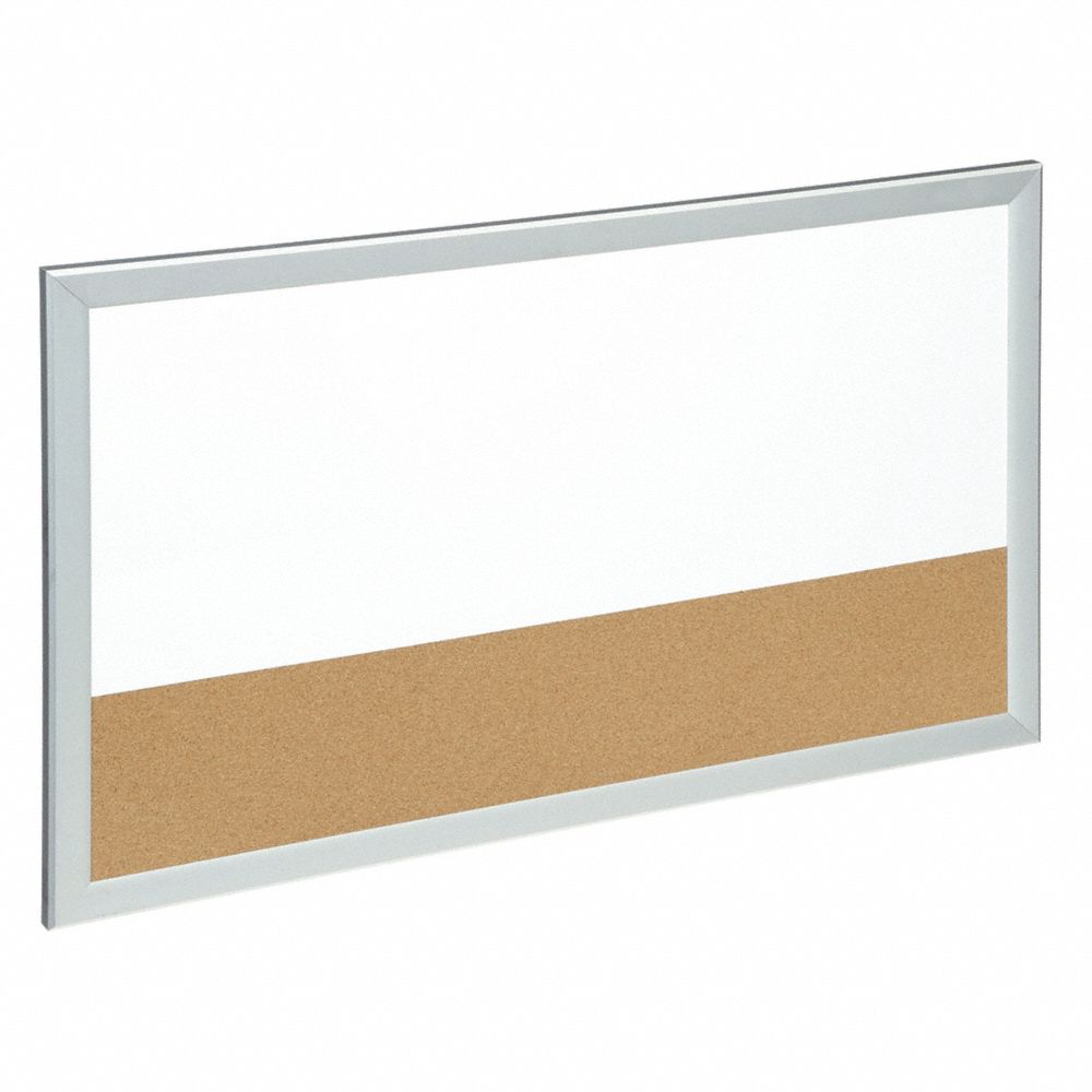 7110015680402 COMBINATION BOARD, DRY ERASE/NATURAL CORK W/ALUMINUM FRAME