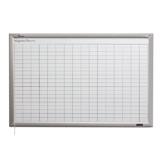 Magnetic Work/Plan Dry Erase Kit - Silver