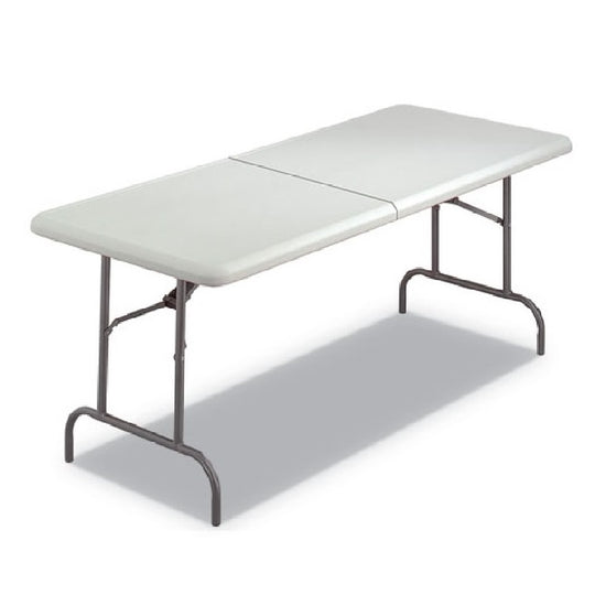 7110016716415 BI-FOLD TABLE, BLOW-MOLDED, PLATINUM EA