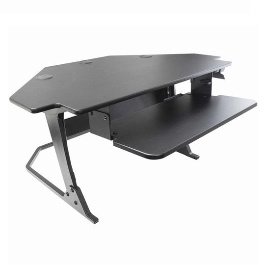 7110016925299 AbilityOne, Desk, Standing, Adjustable, Corner Unit, Black, 42" Wide Ea