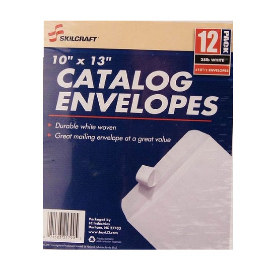 SKILCRAFT SELFSEALING ENVELOPES, WHITE - 12/ PACK