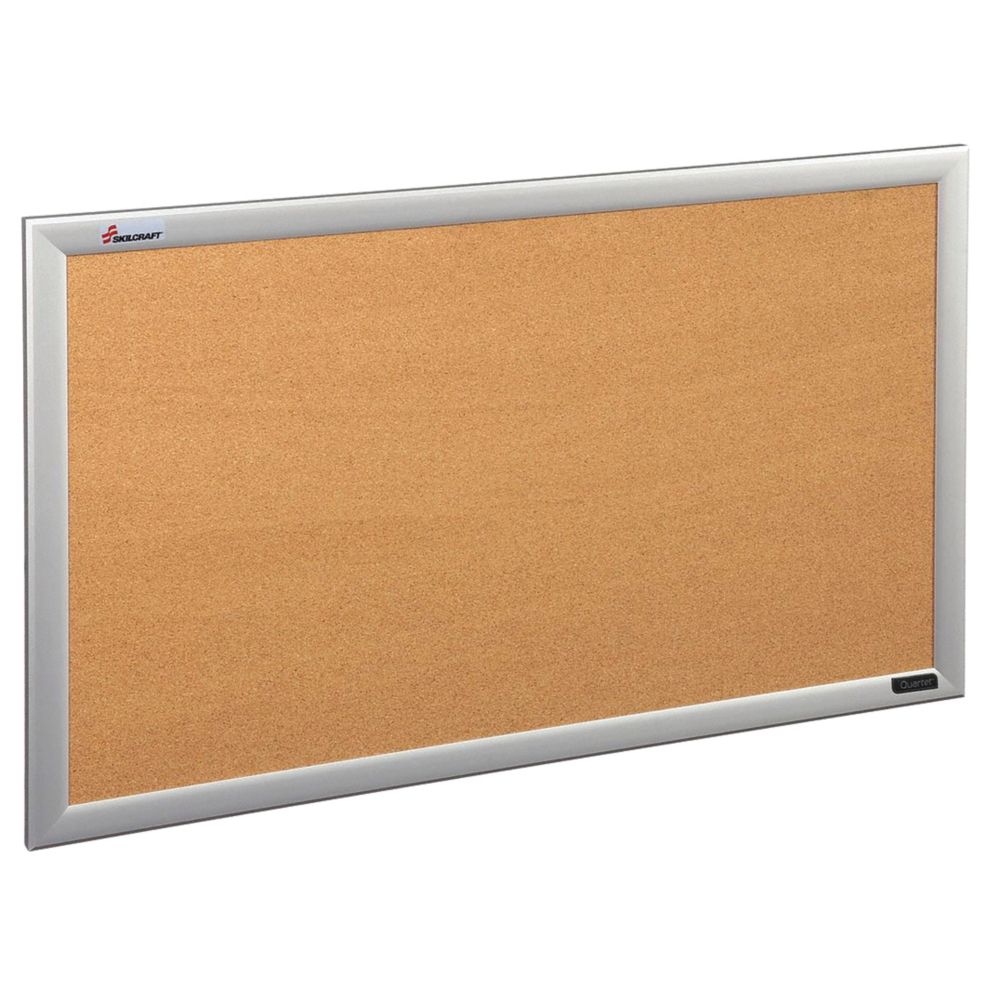 7195015679517 CUBICLE CORK BULLETIN BOARD, ALUMINUM FRAME