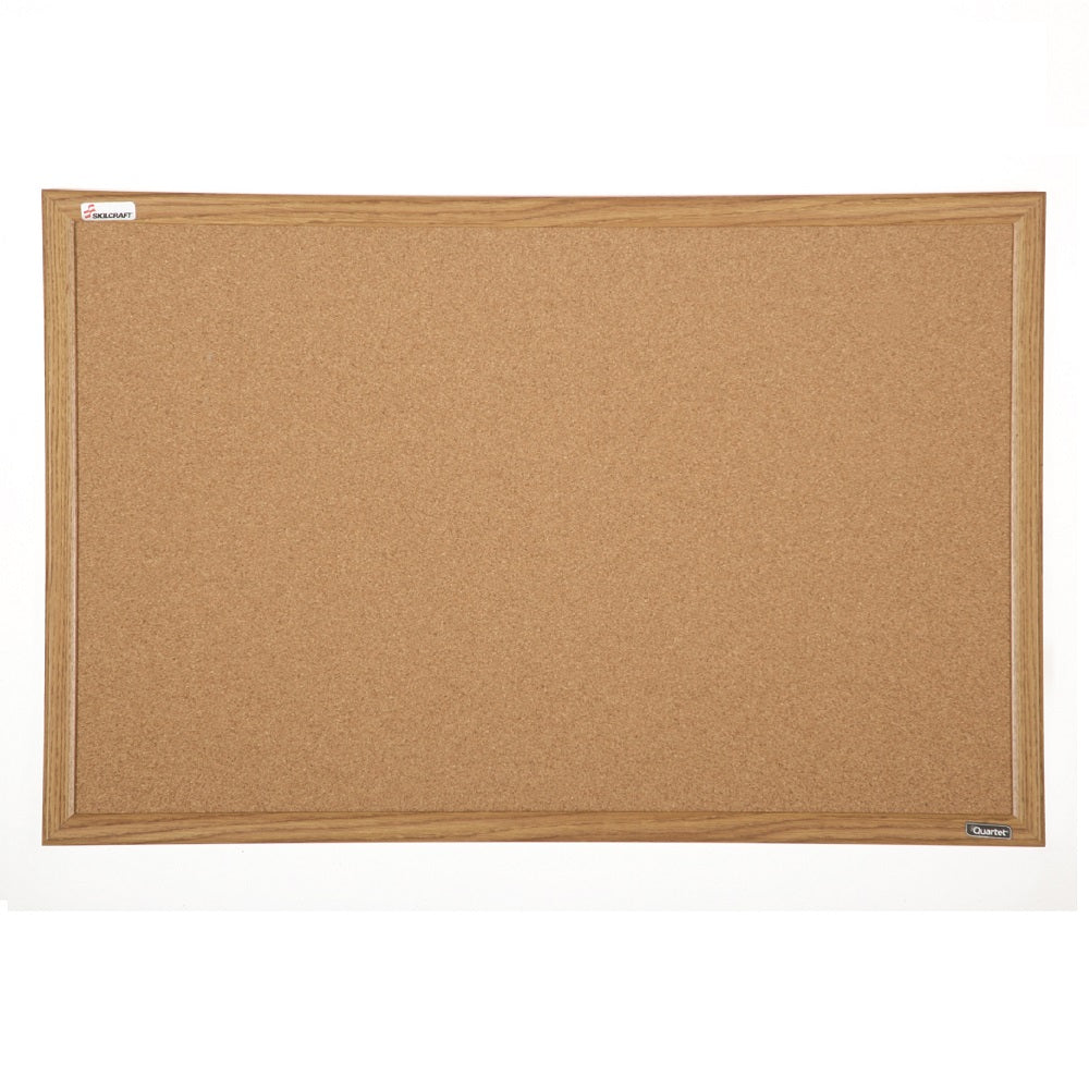 7195015679519 NATURAL CORK BULLETIN BOARD, OAK FRAME