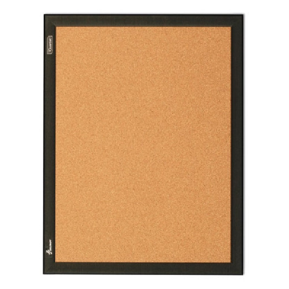 7195016511298 QUARTET CORK BULLETIN BOARD, ALUMINUM FRAME, BLACK EA