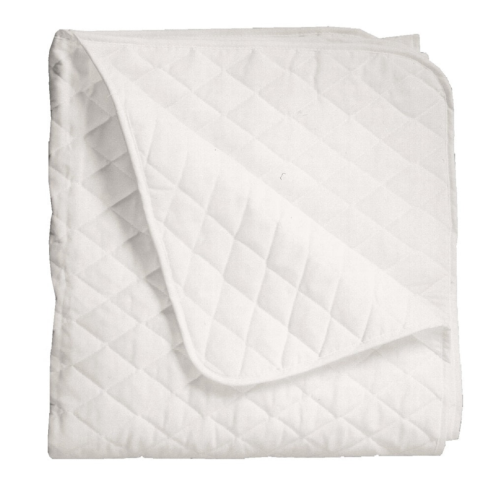 WHITE QUILTED MATTRESS PAD BX