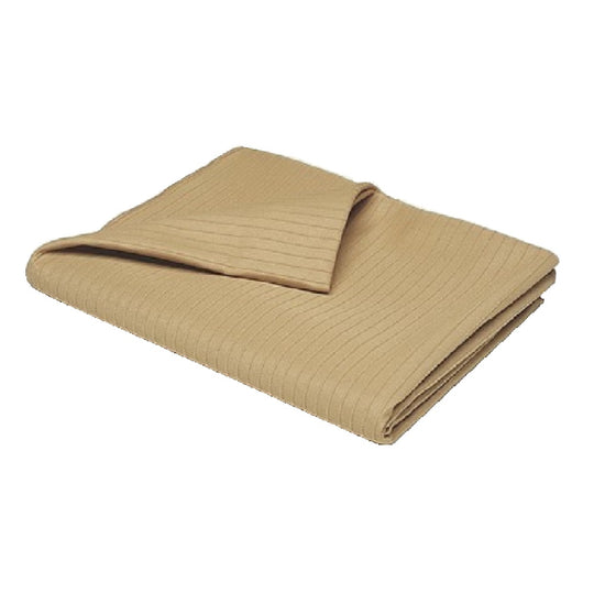 NSN4889180 RIB KNIT FABRIC BEDSPREAD, TAN  DZ