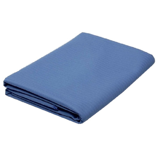 RIB KNIT FABRIC BEDSPREAD, 76" x 103", BLUE BX