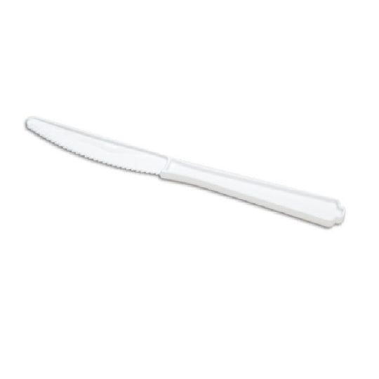 7340000221316 AbilityOne 602680, Premium Flatware Plastic Knives, Type III, White Bx