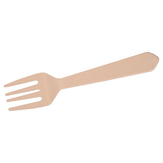 HIGH IMPACT PLASTIC FORKS, TYPE IV, TAN