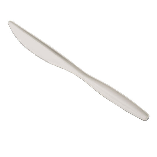 NSN5641886, INDIVIDUALLY WRAPPED, BIOBASED CUTLERY KNIFE, TAN BX