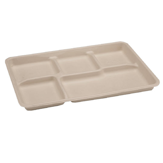 NSN4115266 FIVE-COMPARTMENTS MESS TRAY, TAN BX