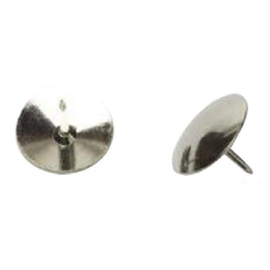 THUMBTACKS, 3/8", NICKEL-PLATED STEEL, SILVER BX