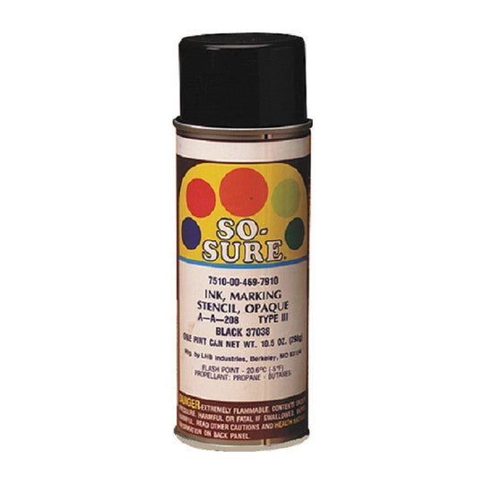 AEROSOL STENCIL INK - BLACK 37038