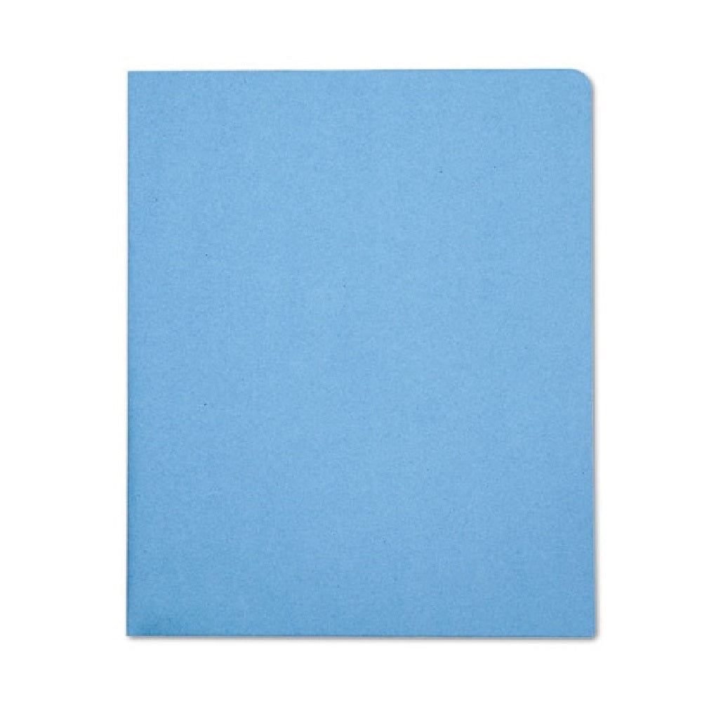 DOUBLE POCKET PORTFOLIO, LETTER SIZE, LIGHT BLUE - 25/BOX