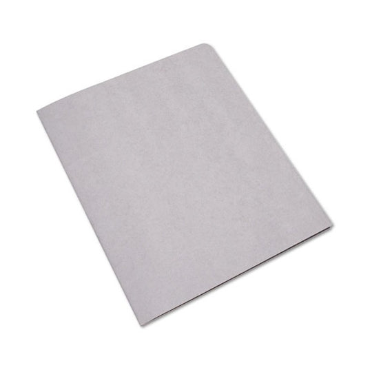 DOUBLE POCKET PORTFOLIO, LETTER SIZE, GRAY - 25/BOX