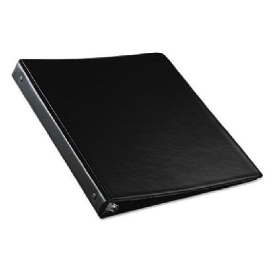 FLEXIBLE 3-RING BINDER, 0.5" CAPACITY, BLACK