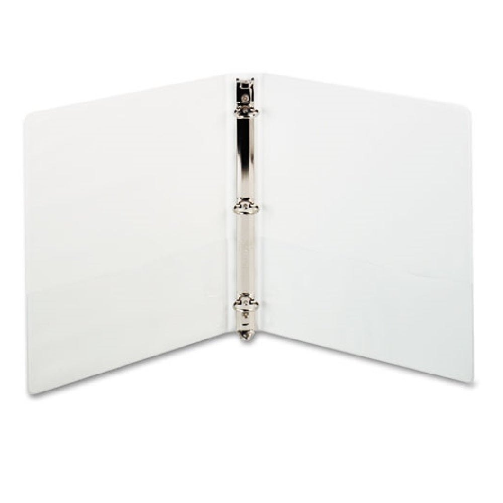 ROUND RING BINDER, 2" CAPACITY - WHITE