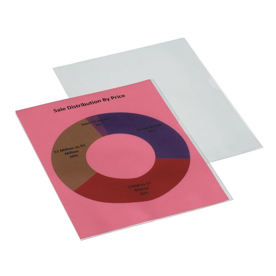 7510012360059 AbilityOne NSN2360059 Transparent Recycled Document Protectors, 3 Hole Punched Bx