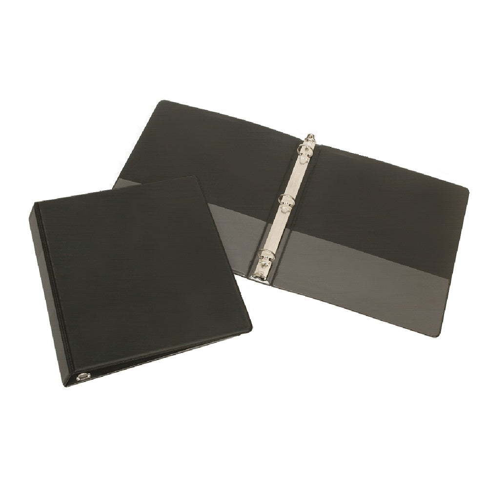 ROUND RING BINDER, 3" CAPACITY, BLACK EA