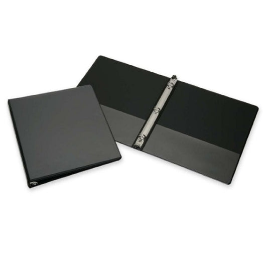 ROUND RING BINDER, 1/2" CAPACITY - BLACK