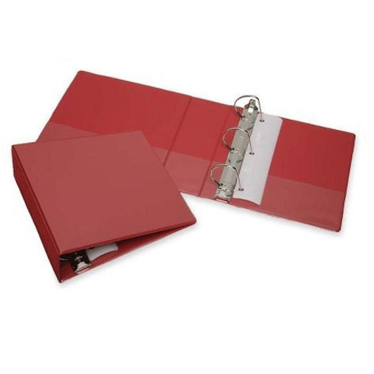 SLANT-D-RING VIEW BINDER, 3" CAPACITY - RED