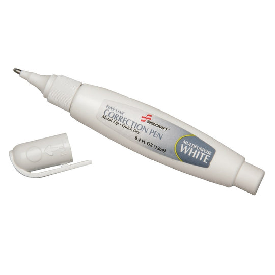 CORRECTION FLUID PEN, WHITE