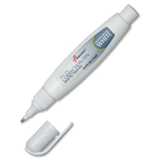 CORRECTION FLUID PEN, WHITE