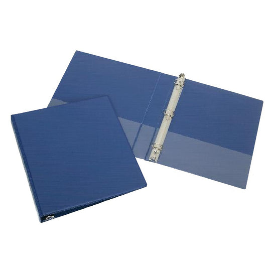 ROUND RING BINDER, NO OVERLAY, 2" CAPACITY, DARK BLUE