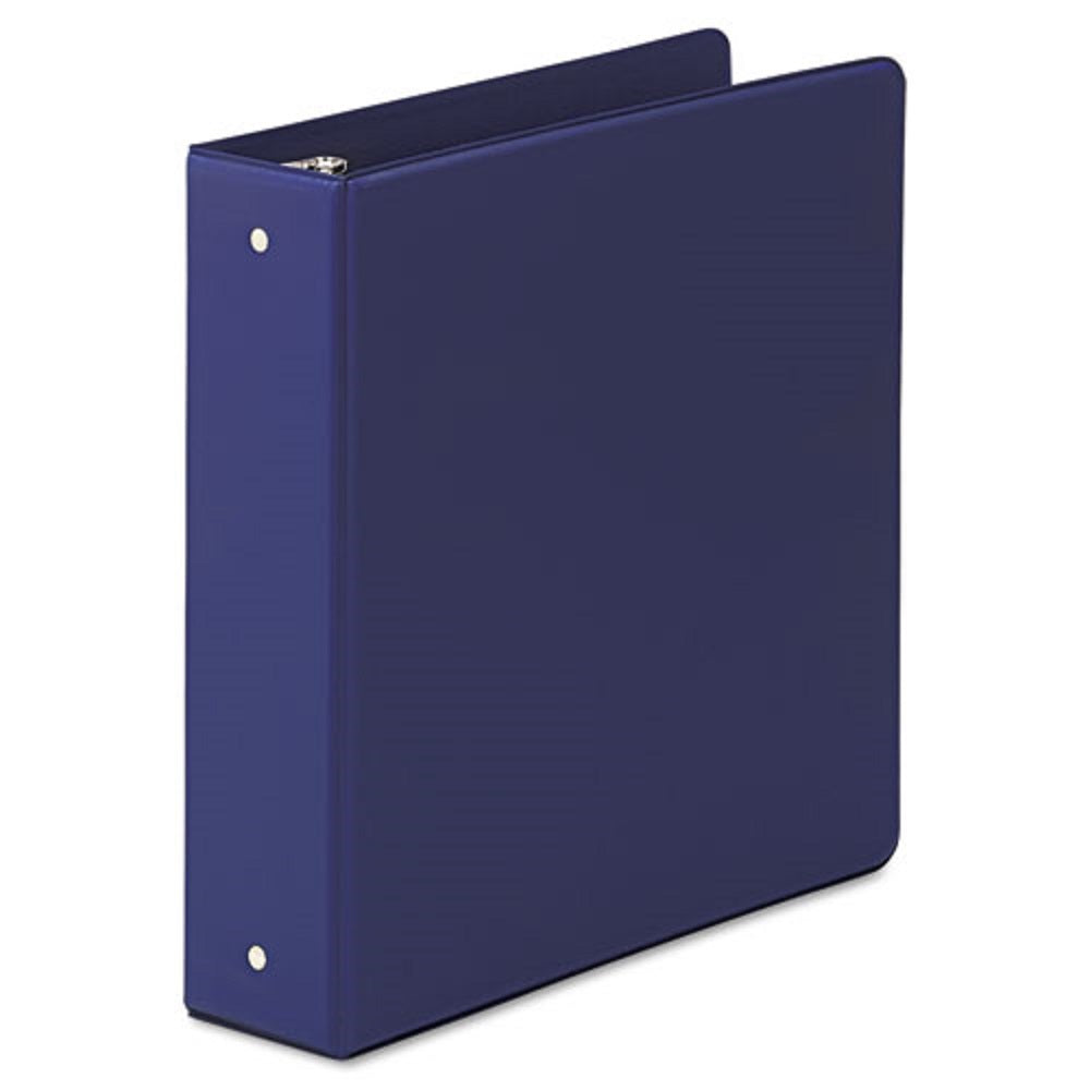 ROUND RING BINDER, NO OVERLAY, 2" CAPACITY, DARK BLUE