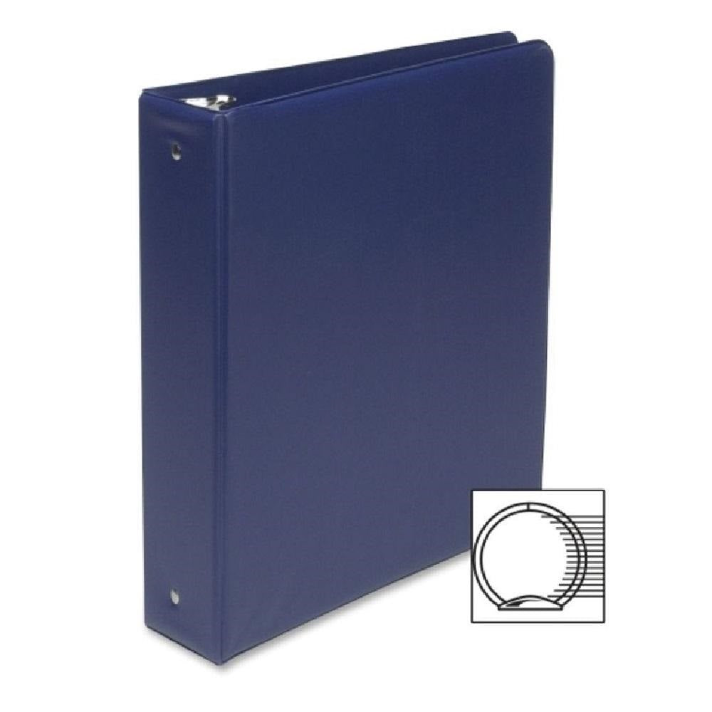 ROUND RING BINDER, NO OVERLAY, 2" CAPACITY, DARK BLUE