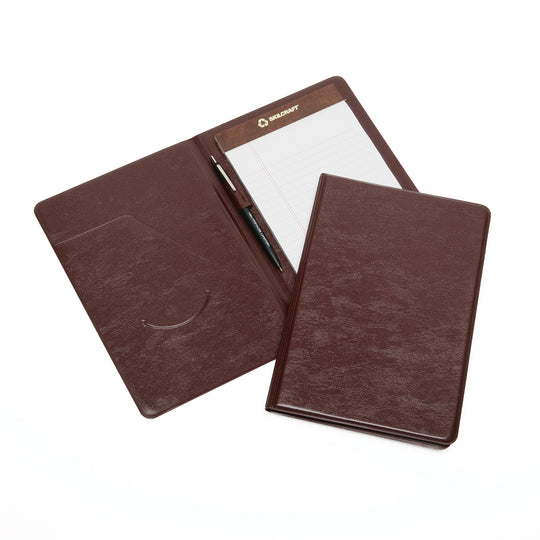 BURGUNDY NOTE PAD HOLDER PORTFOLIO - 1/CASE